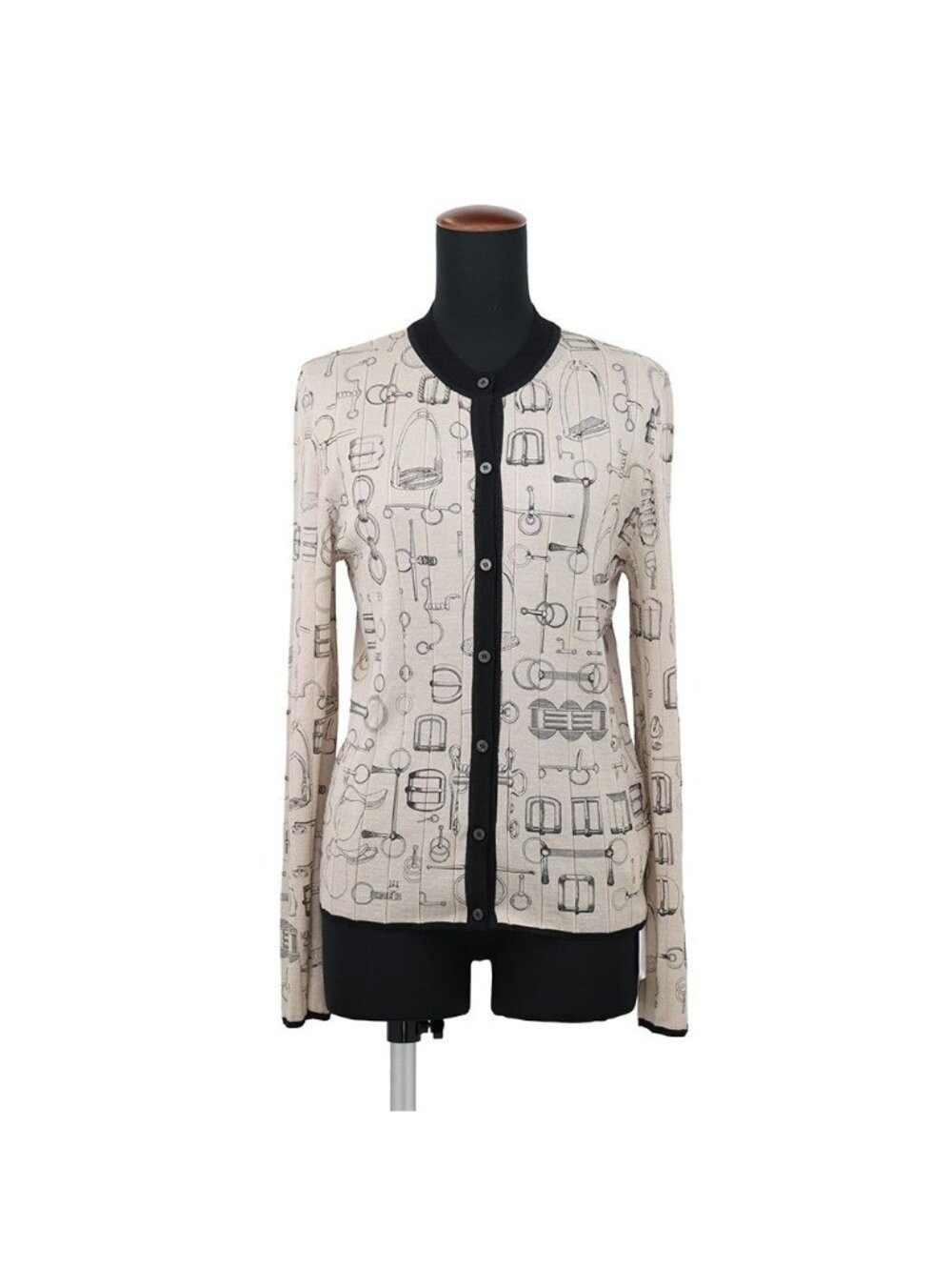 Hermes Cardigan Cahier du Colporteur Cashmere Silk 38